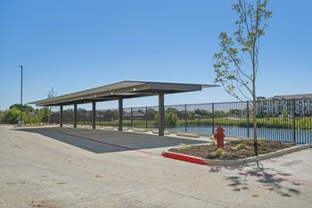 Covered parking via carports or attached garages